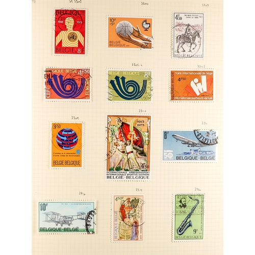 136 - BELGIUM 1958-96 a mint (largely never hinged) and companion used collection in two albums, largely c... 