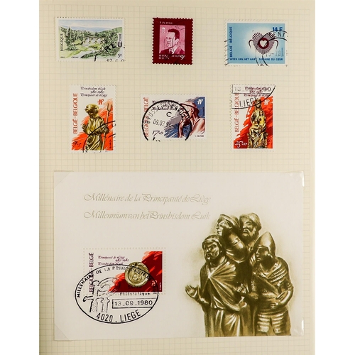 136 - BELGIUM 1958-96 a mint (largely never hinged) and companion used collection in two albums, largely c... 