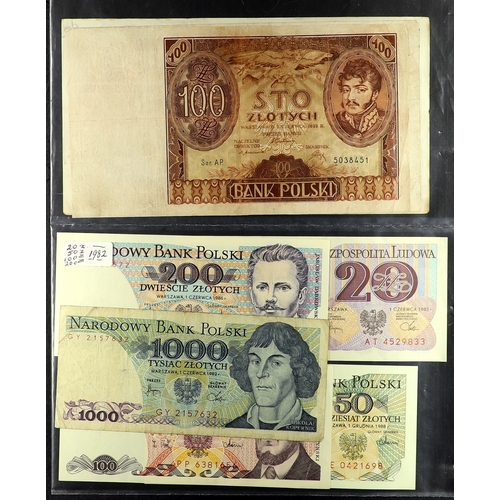 2 - BANK NOTE COLLECTION. Includes Russia 1917-1919, Siberia 1919, Georgia 1919, Poland, Bulgaria 1951, ... 