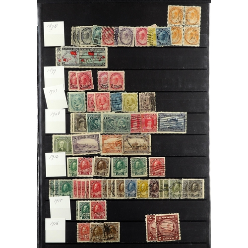 219 - CANADA 1859-1952 COLLECTION of mint and used stamps incl. 1859 1c, 5c, 12½c & 17c used, 1868-90 Larg... 