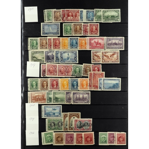 219 - CANADA 1859-1952 COLLECTION of mint and used stamps incl. 1859 1c, 5c, 12½c & 17c used, 1868-90 Larg... 