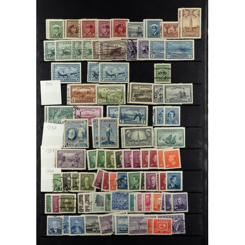 219 - CANADA 1859-1952 COLLECTION of mint and used stamps incl. 1859 1c, 5c, 12½c & 17c used, 1868-90 Larg... 