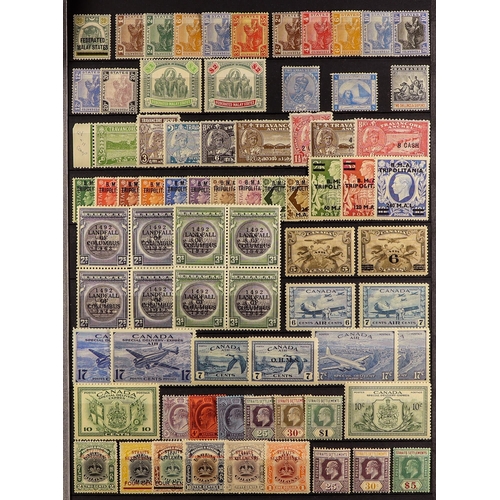 22 - COLLECTIONS & ACCUMULATIONS BRITISH COMMONWEALTH useful mint ranges incl. Federated Malaya States ra... 