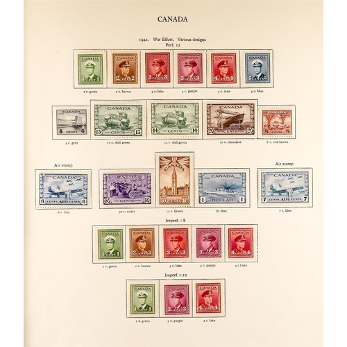 221 - CANADA 1937-49 mint collection on New Age printed leaves, incl. 1937 set to $1, War Effort etc. (60+... 