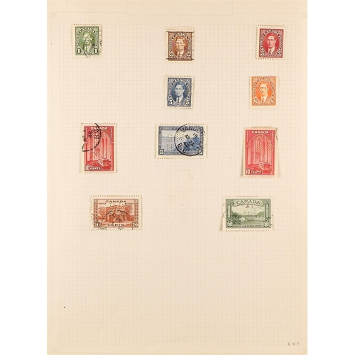 226 - CANADA OFFICIAL STAMPS 1939-53 accumulation with many strips & blocks of four, some mint but mostly ... 