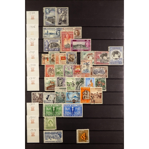 232 - CEYLON 1857-1972 MOSTLY USED COLLECTION incl. 1857-59 2d (fault), 1872-80 to 96c, 1904-05 to 2.25r, ... 