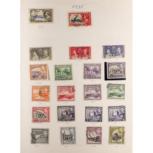 239 - CYPRUS 1880-2006 COLLECTION with some mint & NHM but mostly used stamps, incl. 1880 4d opt. unused, ... 