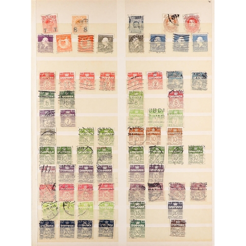 262 - DENMARK PERFINS COLLECTION 1900's to 1970's collection of used stamps incl. 