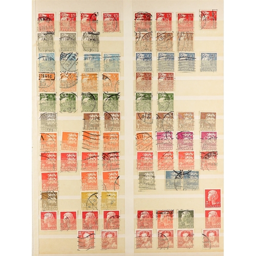 262 - DENMARK PERFINS COLLECTION 1900's to 1970's collection of used stamps incl. 