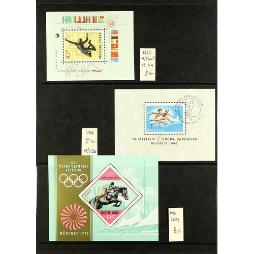 27 - COLLECTIONS & ACCUMULATIONS SPORTS ON STAMPS a world collection in albums, with mint (incl. never hi... 