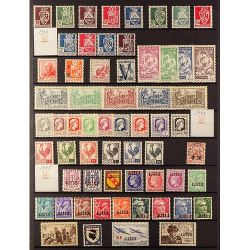 284 - FRENCH COLONIES ALGERIA 1924-56 mint collection incl. 1924-25 overprinted set, 1926 set incl. 5fr ve... 