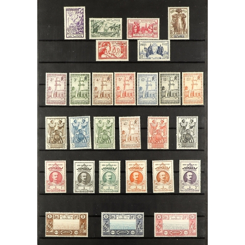 288 - FRENCH COLONIES FRENCH SOMALI COAST 1902-63 mint collection incl. 1931 Exhibition set, 1938-40 Picto... 