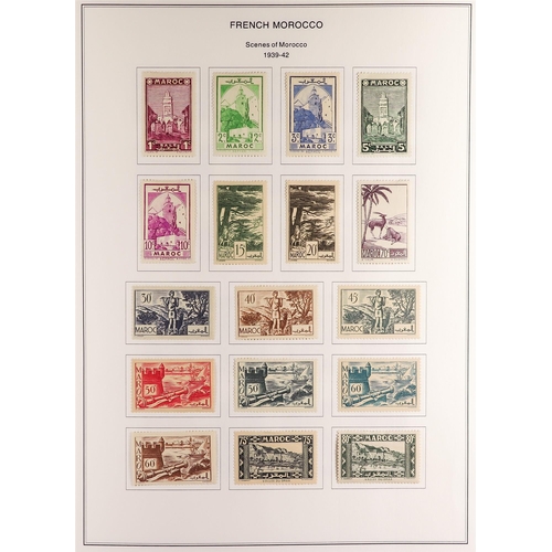 289 - FRENCH COLONIES MOROCCO 1891-1955 mint collection incl. 1902-10 surcharges to 1p & 2p, 1911-17 surch... 