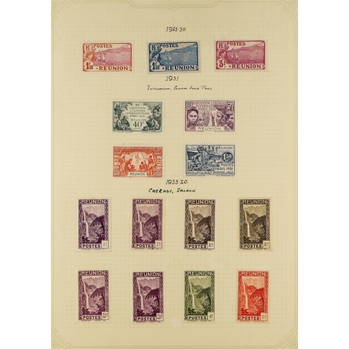 290 - FRENCH COLONIES REUNION 1885-1974 mint collection of Postage issues, with a few early imperfs incl.1... 