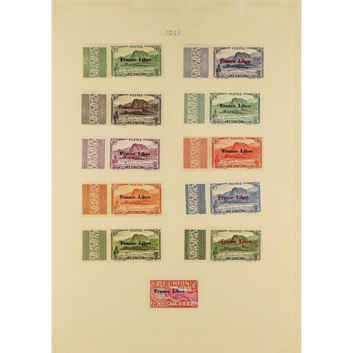 290 - FRENCH COLONIES REUNION 1885-1974 mint collection of Postage issues, with a few early imperfs incl.1... 