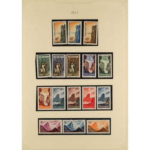 290 - FRENCH COLONIES REUNION 1885-1974 mint collection of Postage issues, with a few early imperfs incl.1... 