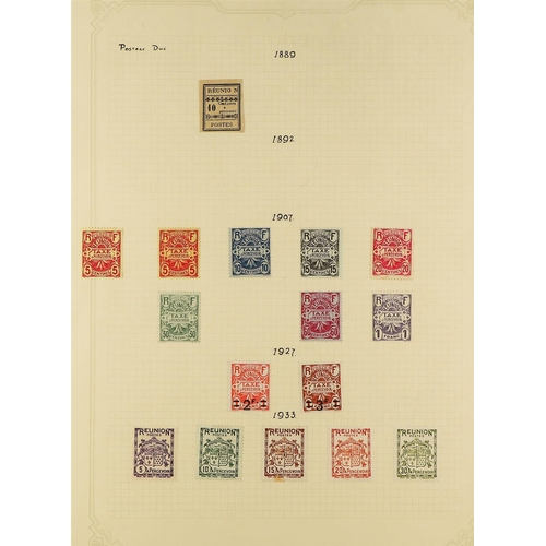 290 - FRENCH COLONIES REUNION 1885-1974 mint collection of Postage issues, with a few early imperfs incl.1... 