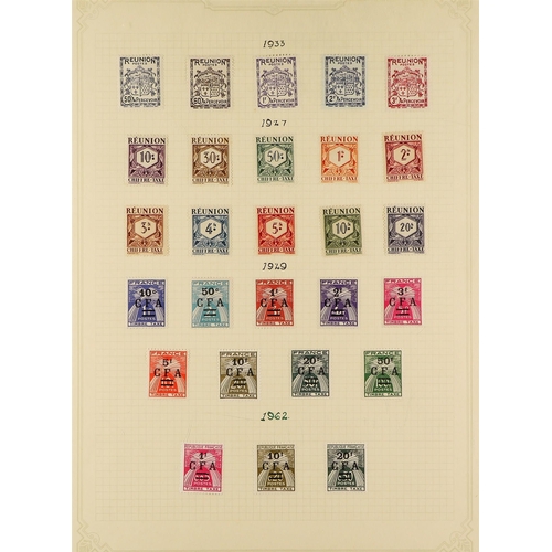 290 - FRENCH COLONIES REUNION 1885-1974 mint collection of Postage issues, with a few early imperfs incl.1... 