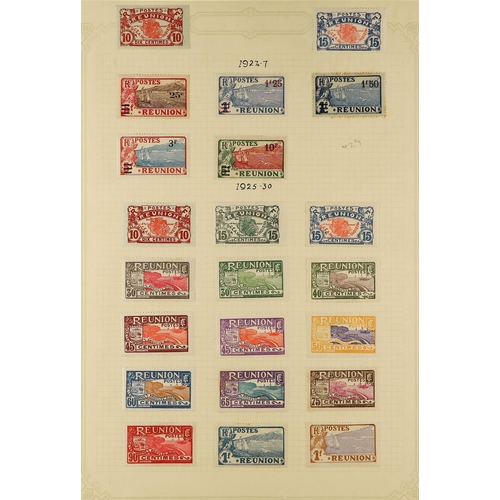 290 - FRENCH COLONIES REUNION 1885-1974 mint collection of Postage issues, with a few early imperfs incl.1... 