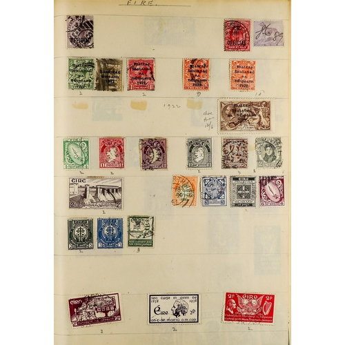 32 - COLLECTIONS & ACCUMULATIONS BRITISH EMPIRE an old time collection in two spring-back albums, with ve... 