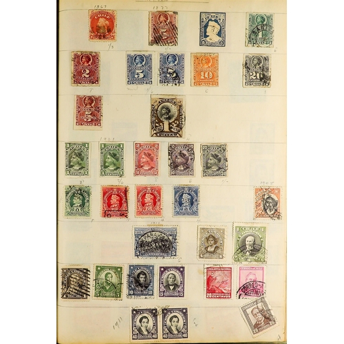 34 - COLLECTIONS & ACCUMULATIONS FOREIGN COUNTRIES - OLD TIME COLLECTION in two spring-back albums, with ... 