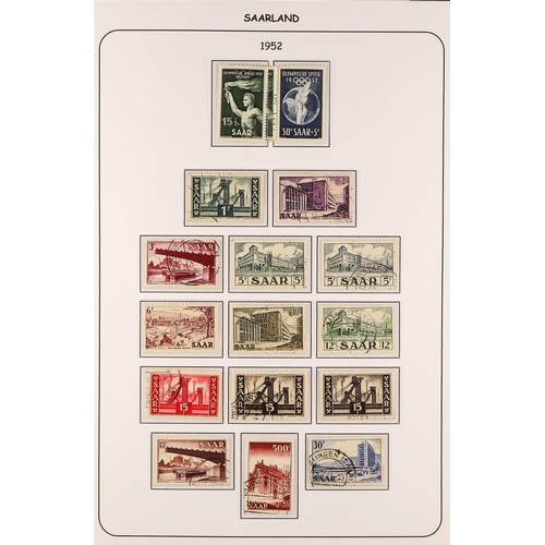 342 - GERMANY - SAAR 1947-59 COLLECTION of mostly fine used (just a handful of mint issues dotted througho... 