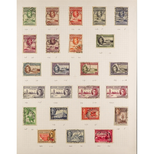 349 - GOLD COAST 1876-1953 USED COLLECTION incl. 1883 ½d (corner repair), 1884-91 set (ex 4d) to 2s (x2 sh... 