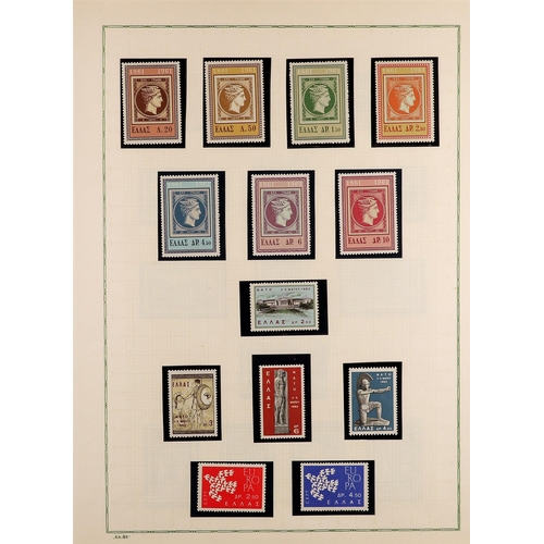 354 - GREECE 1958-65 NEVER HINGED MINT COLLECTION incl. 1958 Marine and Ports sets, 1958-59 definitive set... 