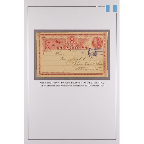 358 - GUATEMALA 1875-97 POSTAL STATIONERY mostly unused incl. 1875 ¼r card, ½r and 1r envelopes, and ¼r wr... 