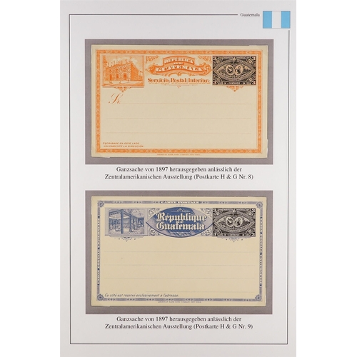 358 - GUATEMALA 1875-97 POSTAL STATIONERY mostly unused incl. 1875 ¼r card, ½r and 1r envelopes, and ¼r wr... 