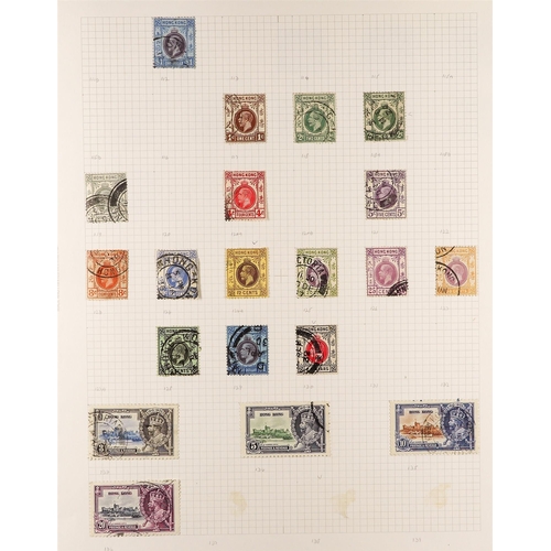 361 - HONG KONG 1862-1935 USED COLLECTION incl. 1862-63 12c, 1880 5c on 8c, 5c on 18c & 10c on 24c surchar... 