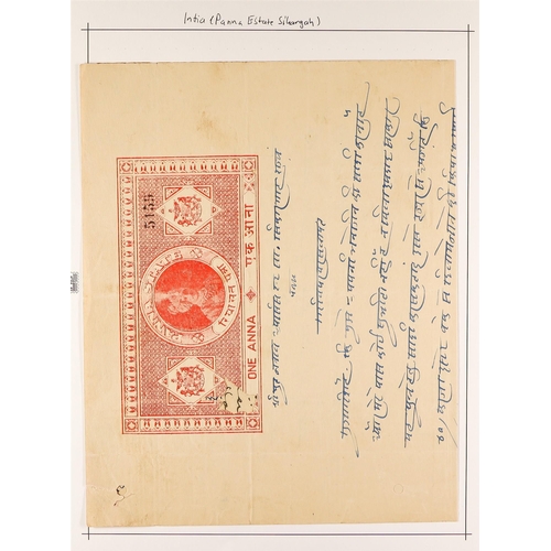 379 - INDIAN FEUDATORY STATES PRINCELY STATES REVENUE STAMPS - OUTSTANDING AND EXTENSIVE COLLECTION IN 10 ... 