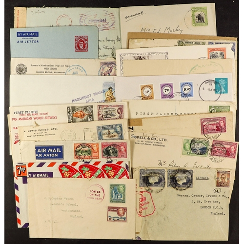 39 - COLLECTIONS & ACCUMULATIONS COMMONWEALTH COVERS a tub with largely KGVI to about 1970's commercial a... 