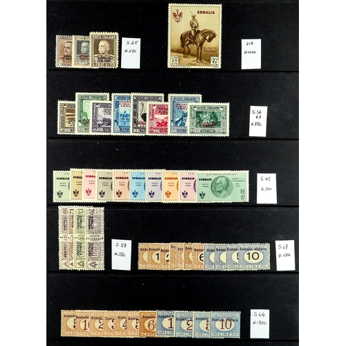 427 - ITALIAN COLONIES SOMALIA - FINE MINT SELECTION 1909 - 1934 lovely fresh mint selection of complete s... 