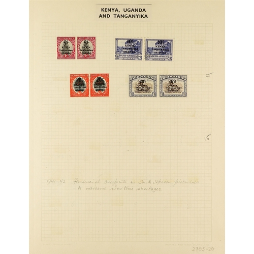 438 - K.U.T. 1937-54 FINE MINT COLLECTION incl. 1938-54 set with many different perfs. and shades incl. 20... 