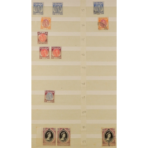 460 - MALAYA STATES KELANTAN 1911-63 mint and used ranges with light duplication, incl. 1911-15 to $5 bloc... 