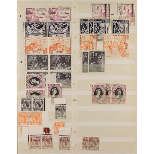 461 - MALAYA STATES MALACCA 1948-62 min and used ranges, some light duplication, incl. KGVI to $1 & $2 min... 