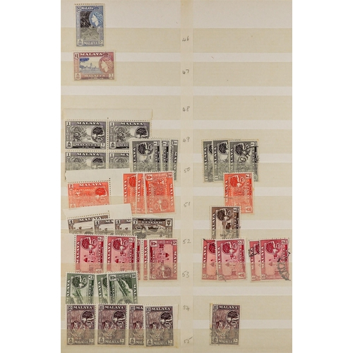 461 - MALAYA STATES MALACCA 1948-62 min and used ranges, some light duplication, incl. KGVI to $1 & $2 min... 