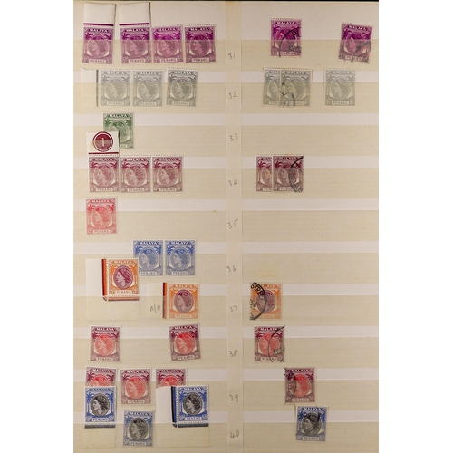 465 - MALAYA STATES PENANG 1948-60's mint and used ranges with light duplication, incl. KGVI mint to $1, U... 