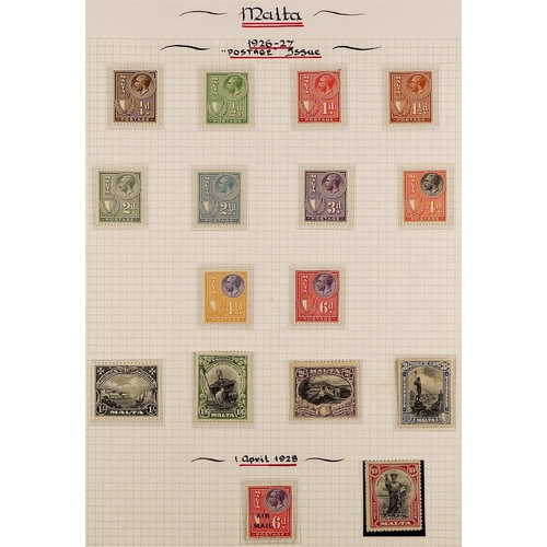 475 - MALTA 1914-35 MINT COLLECTION incl. 1904-14 set to 1s (x7 incl. all listed shades) & 2s6d, 1921-22 s... 