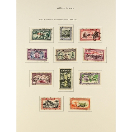 503 - NEW ZEALAND 1860's-1995 MAINLY USED COLLECTION in three Collecta printed albums, some early issues, ... 