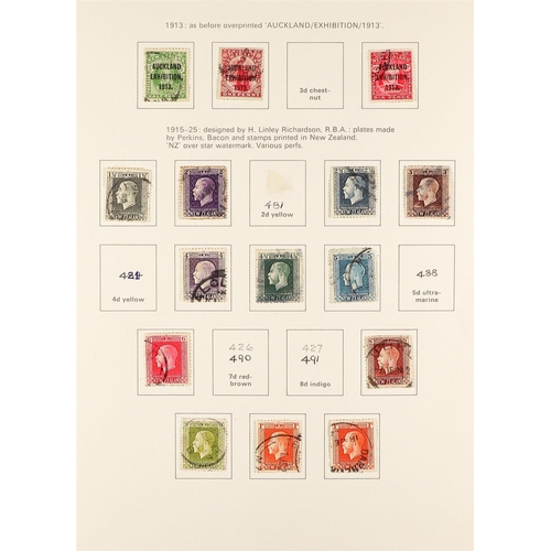 503 - NEW ZEALAND 1860's-1995 MAINLY USED COLLECTION in three Collecta printed albums, some early issues, ... 