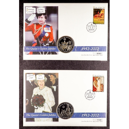 51 - COLLECTIONS & ACCUMULATIONS COIN COVERS an album of Commonwealth Royalty editions, incl. Wedding, Ac... 