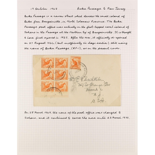 530 - PAPUA NEW GUINEA 1946-53 AUSTRALIA USED IN COVERS COLLECTION a mainly written up collection of comme... 