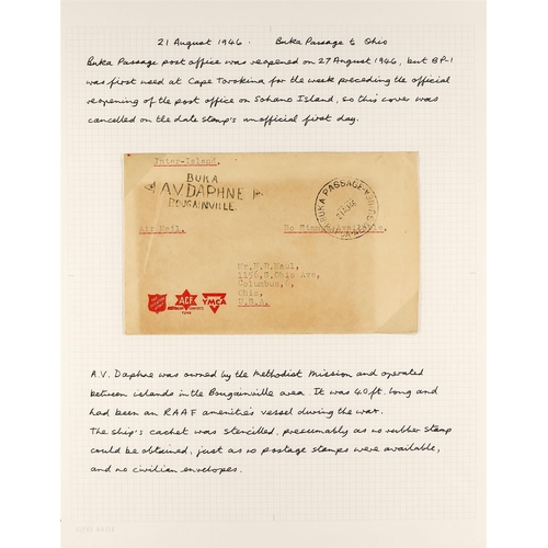 530 - PAPUA NEW GUINEA 1946-53 AUSTRALIA USED IN COVERS COLLECTION a mainly written up collection of comme... 