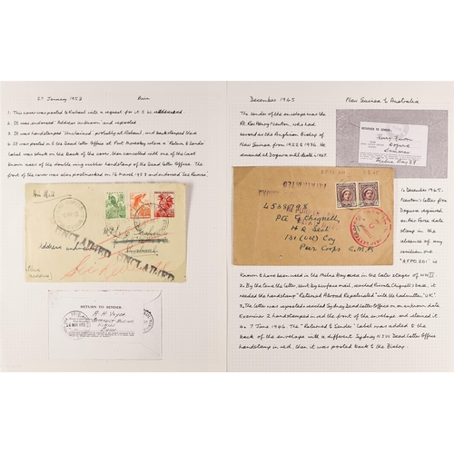 531 - PAPUA NEW GUINEA 1952-2000's VAST POSTAL HISTORY COLLECTION of philatelic and commercial covers and ... 