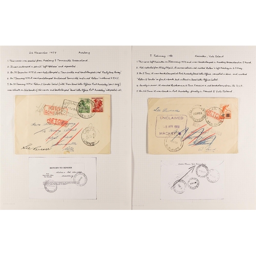 531 - PAPUA NEW GUINEA 1952-2000's VAST POSTAL HISTORY COLLECTION of philatelic and commercial covers and ... 