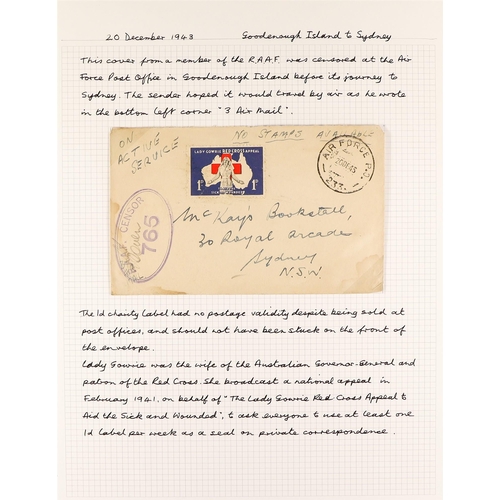 532 - PAPUA NEW GUINEA WW2 AUSTRALIAN FORCES IN PNG a collection of covers, unstamped or bearing Australia... 