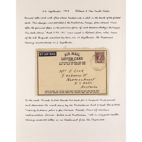 532 - PAPUA NEW GUINEA WW2 AUSTRALIAN FORCES IN PNG a collection of covers, unstamped or bearing Australia... 