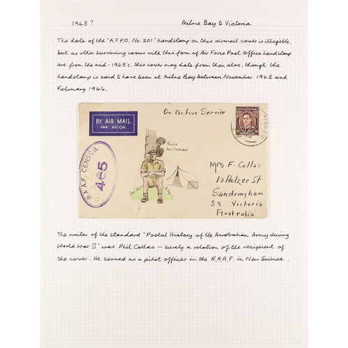 532 - PAPUA NEW GUINEA WW2 AUSTRALIAN FORCES IN PNG a collection of covers, unstamped or bearing Australia... 